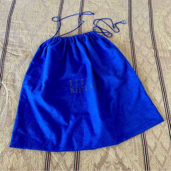 Stuart Weitzman Large Size Blue Purse Shoe Protector Dust Bag 18” x 21” Travel - Picture 8 of 8